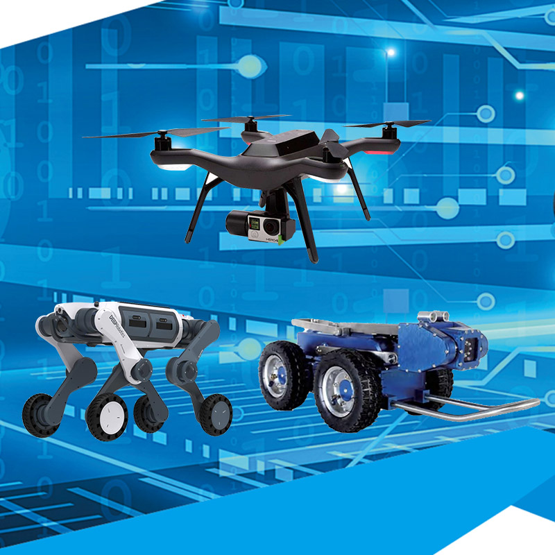 機(jī)器狗機(jī)器人無人機(jī)巡航感知